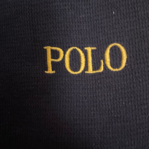 Youth Boys- Medium Ralph Lauren Polo long sleeve Henley style. - Picture 2 of 3